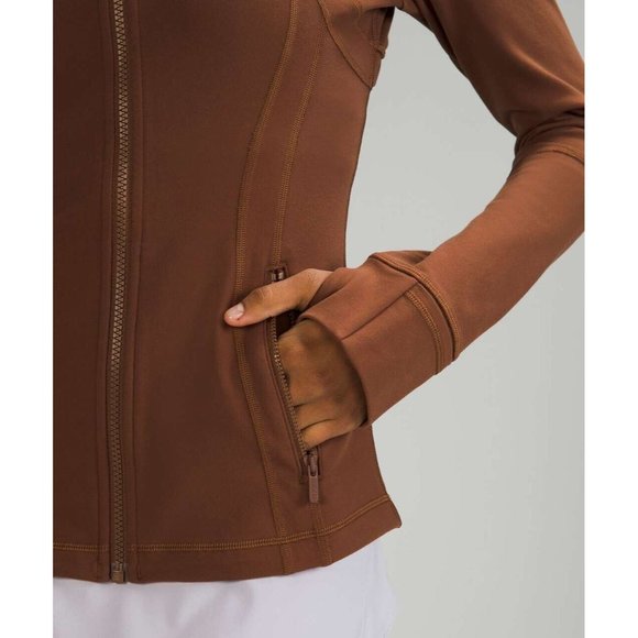 LULULEMON Define Roasted Brown Luon Slim Fit Full Zip Jacket, Size 6 - Picture 14 of 14